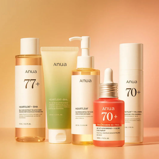 Korean Anua Glow Skincare Set | 5 Essentials
